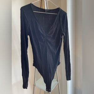 Forever 21 - Long Sleeve - Bodysuit - Black - Size Large